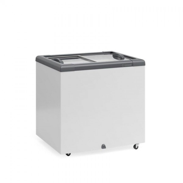 Conservador Refrigerador Plano Vidro Reto Deslizante 210L - Dupla Ação GHD-200CZ