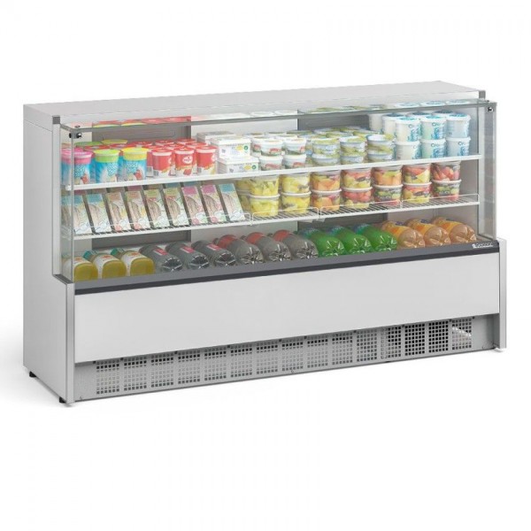 Vitrine Refrigerada Branca 2.05m Universal 1 Placa Fria - Gelopar