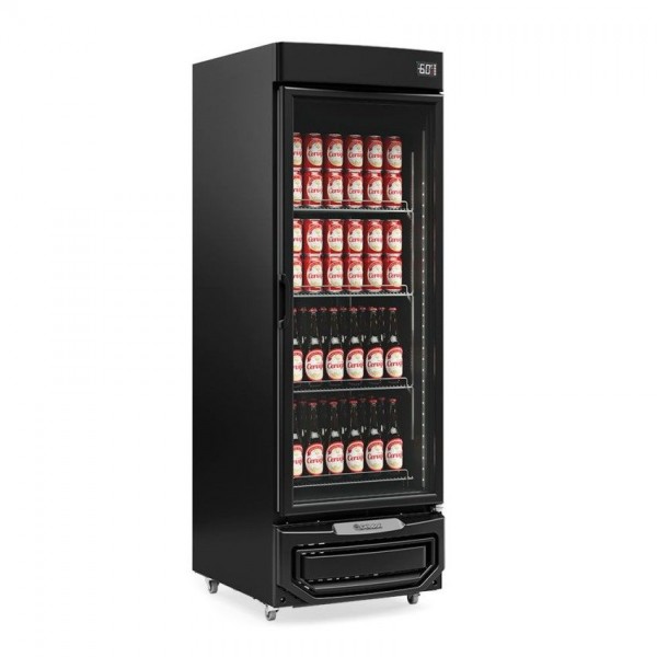 REFRIGERADOR DE BEBIDAS CERVEJEIRA 570L PORTA DE VIDRO (ALL BLACK) -GRB-57V LB PR